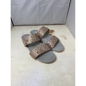 JBU Sport Sandals Women 10 M Pink Vegan Floral Cut Out Memory Foam Jambu Shoes